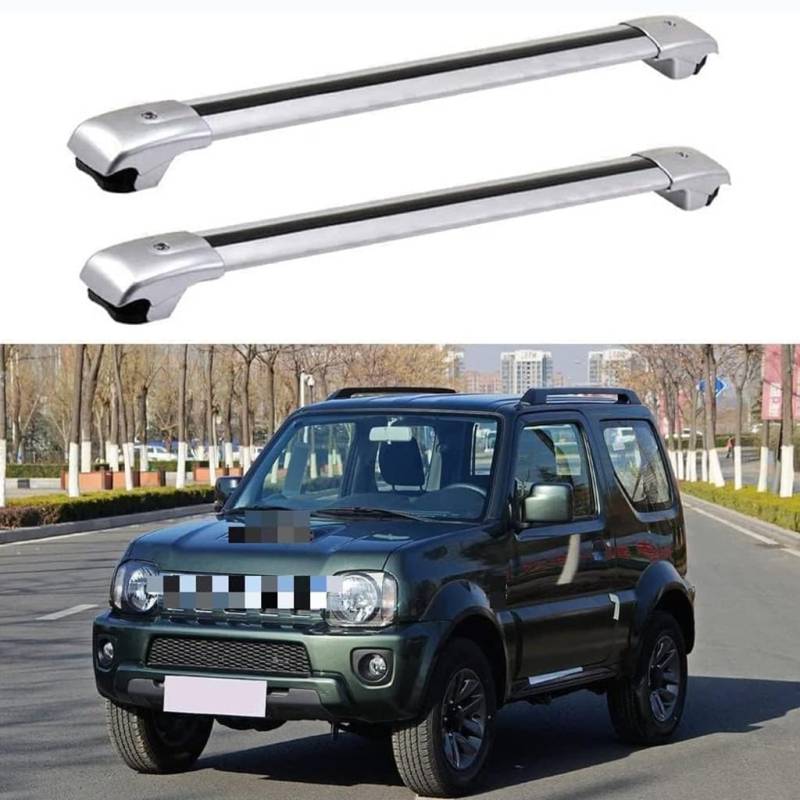 Auto Dachträger Crossbar für Suzuki Jimny 1998-2018, Dachträger-Set Dachträger-Querstangen Dachträger aus Aluminium Zubehör von BSWNSJZT