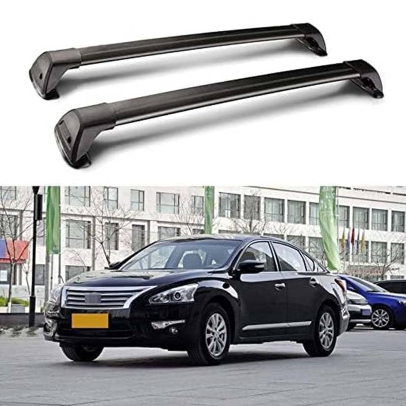 Auto Dachträger Crossbar für Teana J32 2008-2014, Dachträger-Set Dachträger-Querstangen Dachträger aus Aluminium Zubehör von BSWNSJZT