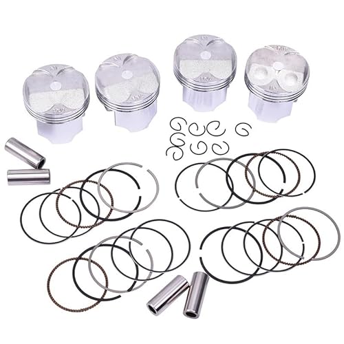 4set 55mm 55,25mm 55,5mm 55,75mm 56mm STD ~ + 100 + 25 + 50 + 75 0,25 motorrad Motor Kolbenringe Set for OEM 113101-MCE-000(55.75mm) von BSZYFQVE