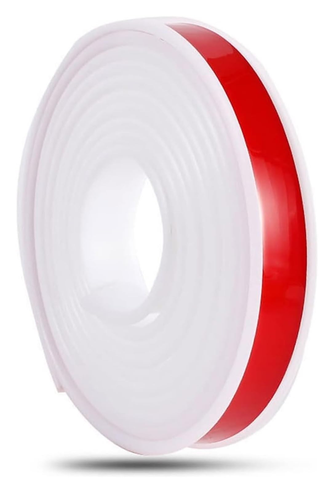 BTBTB Selbstklebende Zierleiste, Selbstklebender Dichtungsstreifen, U-förmiges Flexibles Möbelkantenband, Selbstklebender TPE-Furnierkantenstreifen-Kantenschutz(4m White,14mm) von BTBTB