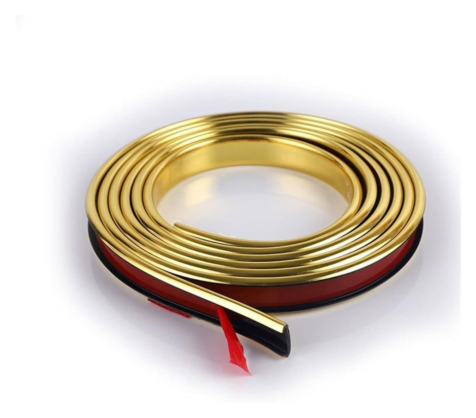 Selbstklebende Zierleiste, selbstklebender Dichtungsstreifen, flexible selbstklebende Zierleiste for Abziehen und Aufkleben, 2 m U-Profil-Kantenleiste(Gold,18mm) von BTBTB