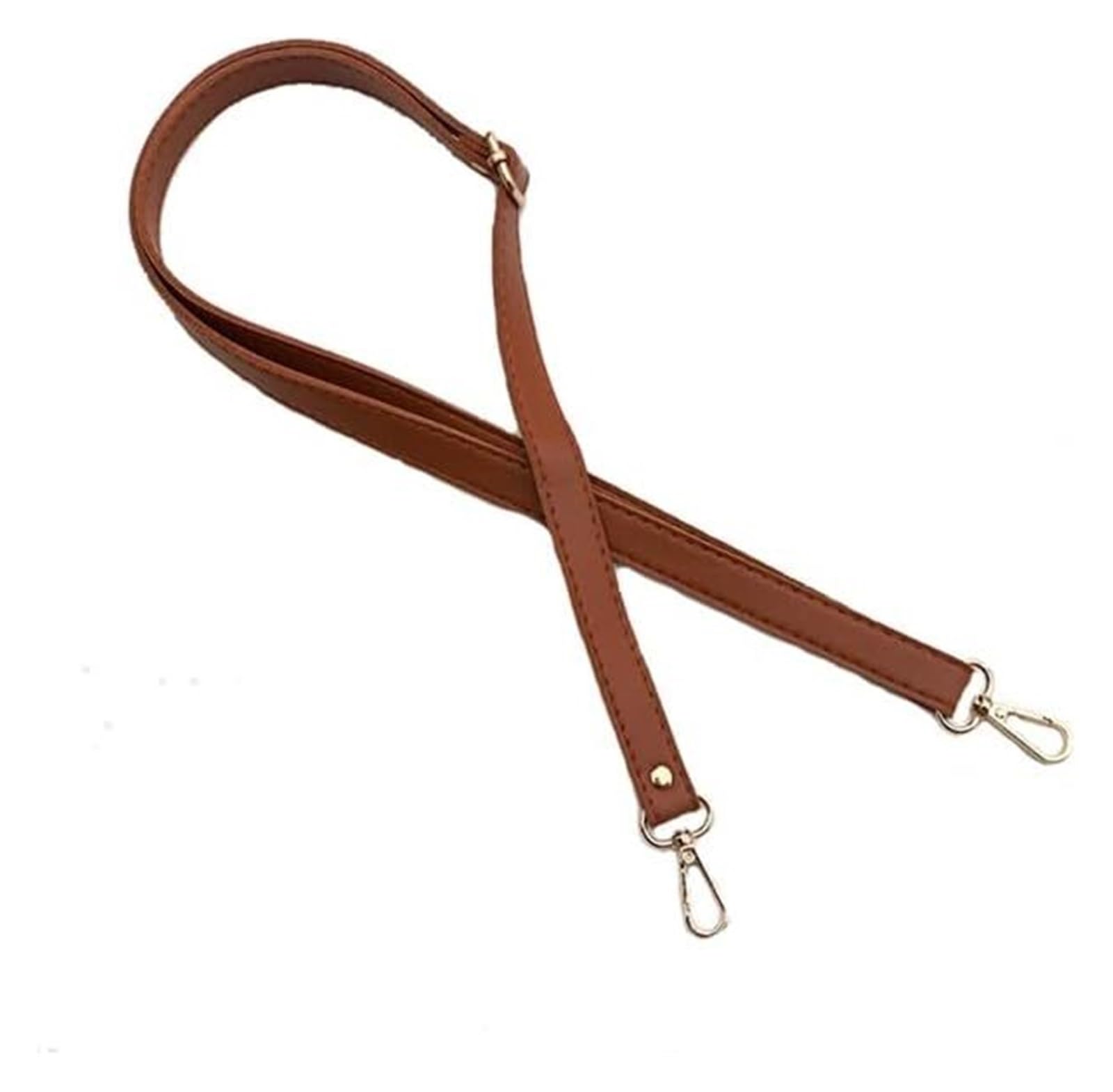 Taschen-Schultergurt, 138 cm, Leder-Schultertaschengurt, DIY-Geldbörsengriff, Verstellbarer Crossbody-Handtaschengurt, Ersatz mit Verschluss(Brown) von BTBTB