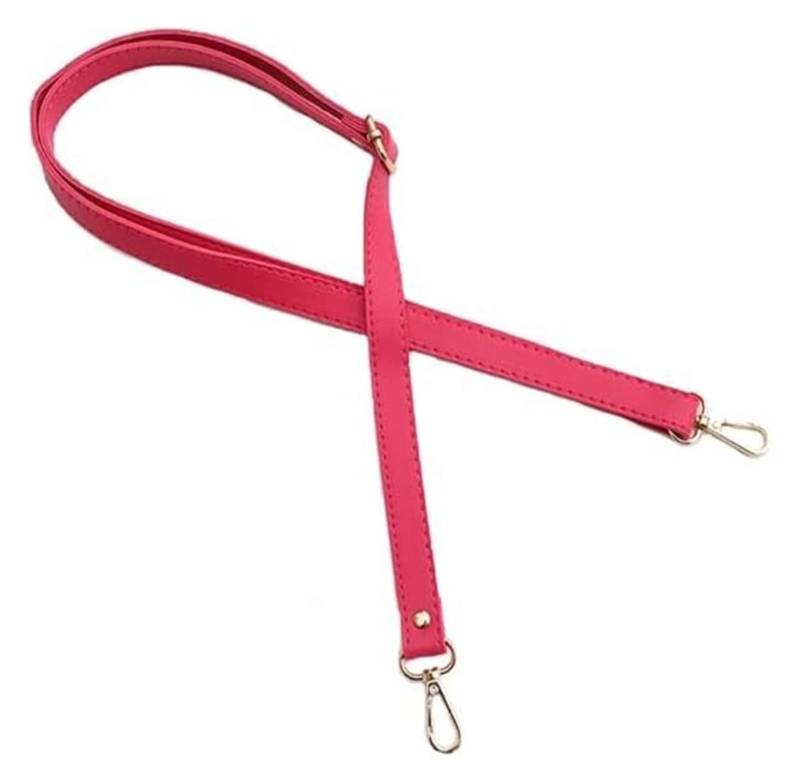 Taschen-Schultergurt, 138 cm, Leder-Schultertaschengurt, DIY-Geldbörsengriff, Verstellbarer Crossbody-Handtaschengurt, Ersatz mit Verschluss(Hot Pink) von BTBTB