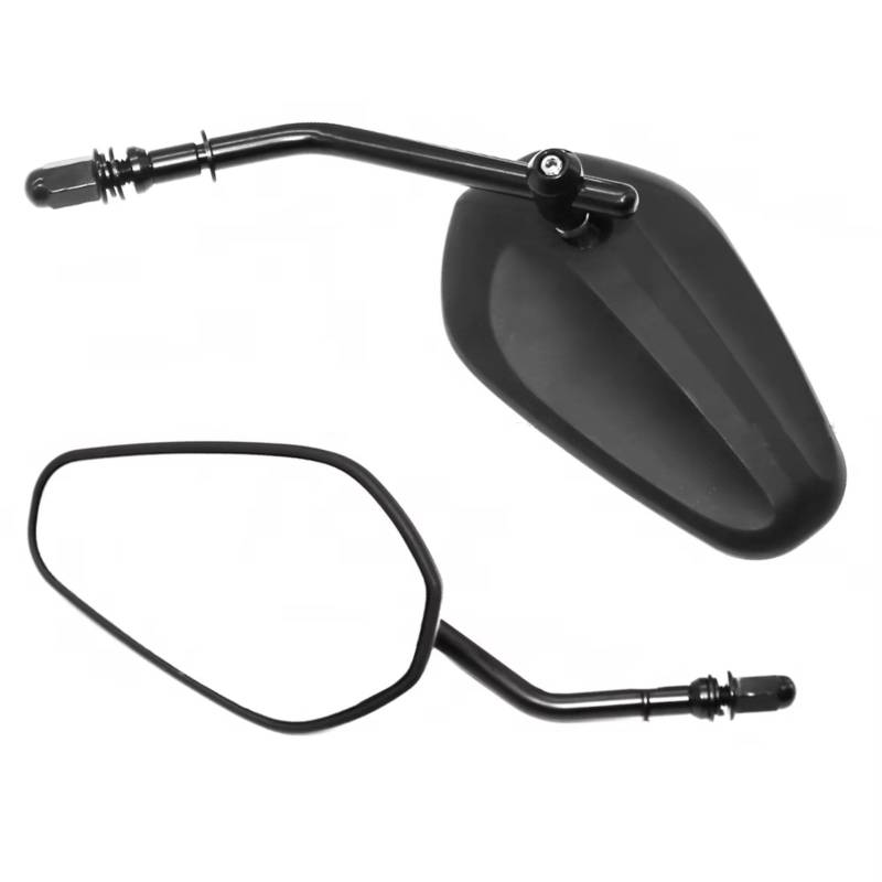 BTEDSXC Motorrad-Seitenspiegel Für Tiger 1200 GT Für Rally Für Tiger 850 Für Sport Für Tiger Für Sport 660 Für Tiger 900 GT Motorrad Rearview Außenspiegel Zubehör(Black) von BTEDSXC