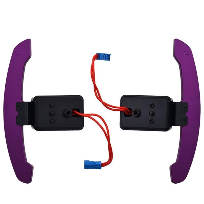 BTEDSXC Schaltwippen Kompatibel Mit Für 3er 5er 6er 7er G20 G30 G87 M2 M3 M4 F20 F30 F45 Magnetische Schaltwippe Aus Aluminium Auto-Lenkrad-Schaltwippenverlängerung(Purple) von BTEDSXC