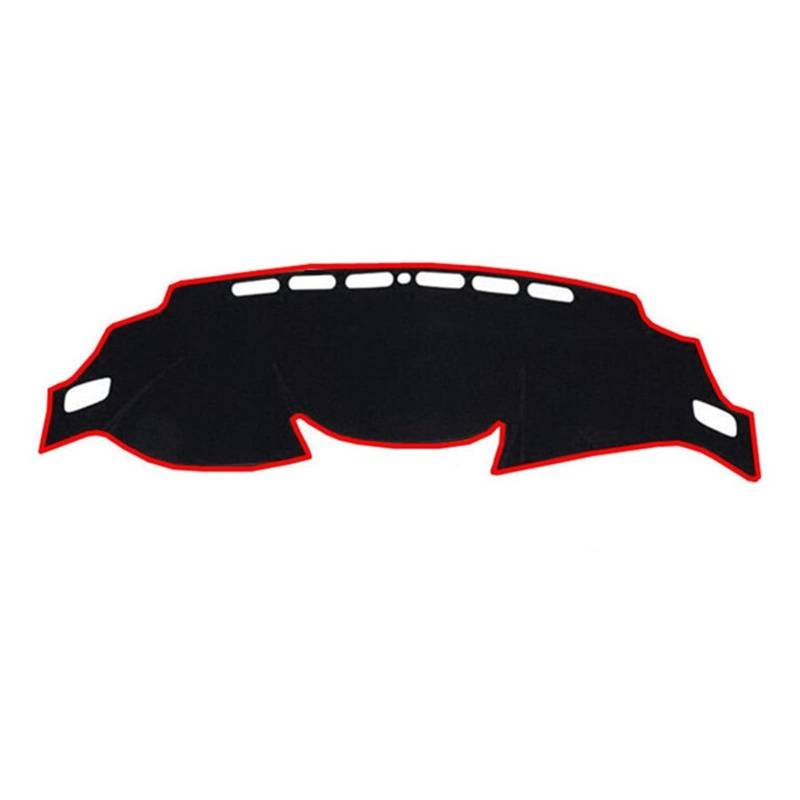 Anti-Rutsch-Automatte, BTFWM Auto Armaturenbrett Matte Abdeckung Pad Sonnenschutz Instrument Abdeckungen Schutz Teppich, for NISSAN, Rogue, for X-TRAIL, for Xtrail, X Trail T32 2014-2018(Black(Red Edg von BTFWM