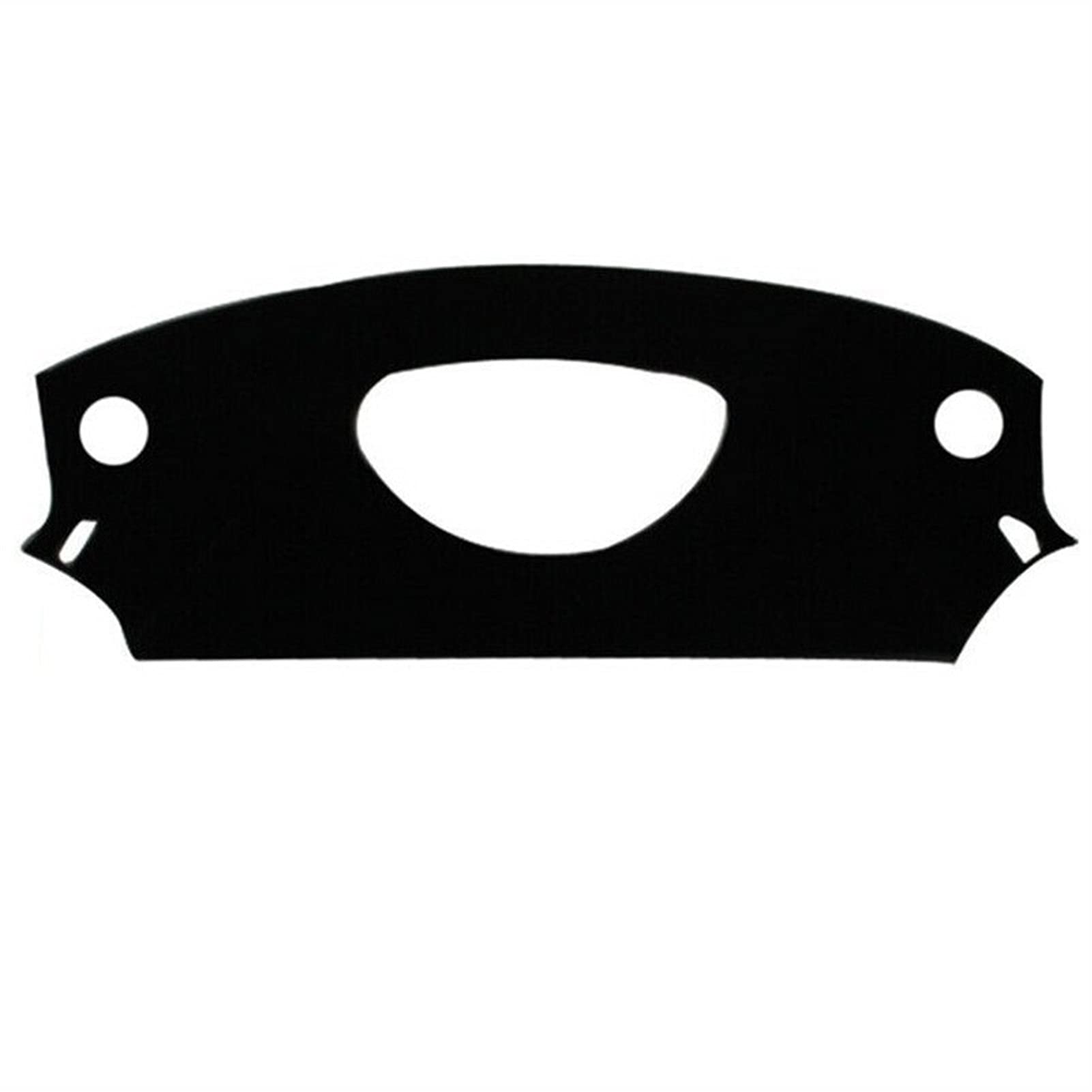 Anti-Rutsch-Automatte, BTFWM LHD Armaturenbrett-Abdeckung, Matte, Armaturenbrett, Sonnenschutz, Instrumententeppich, Autozubehör, for Citroen, C4 C-Quatre 2004–2010(Black(Black Edge)) von BTFWM