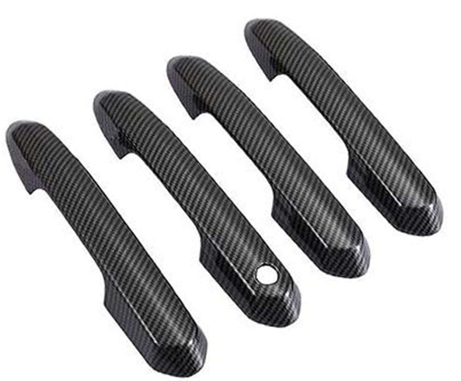 Autogriffabdeckung, BTFWM, for Toyota, for RAV 4, for RAV4, 2019 2020 2021 Kohlefaser-Autotürgriffabdeckung ABS-Dekorationsschutz Chromverkleidungszubehör(BLACK Carbon 0 Sensor) von BTFWM