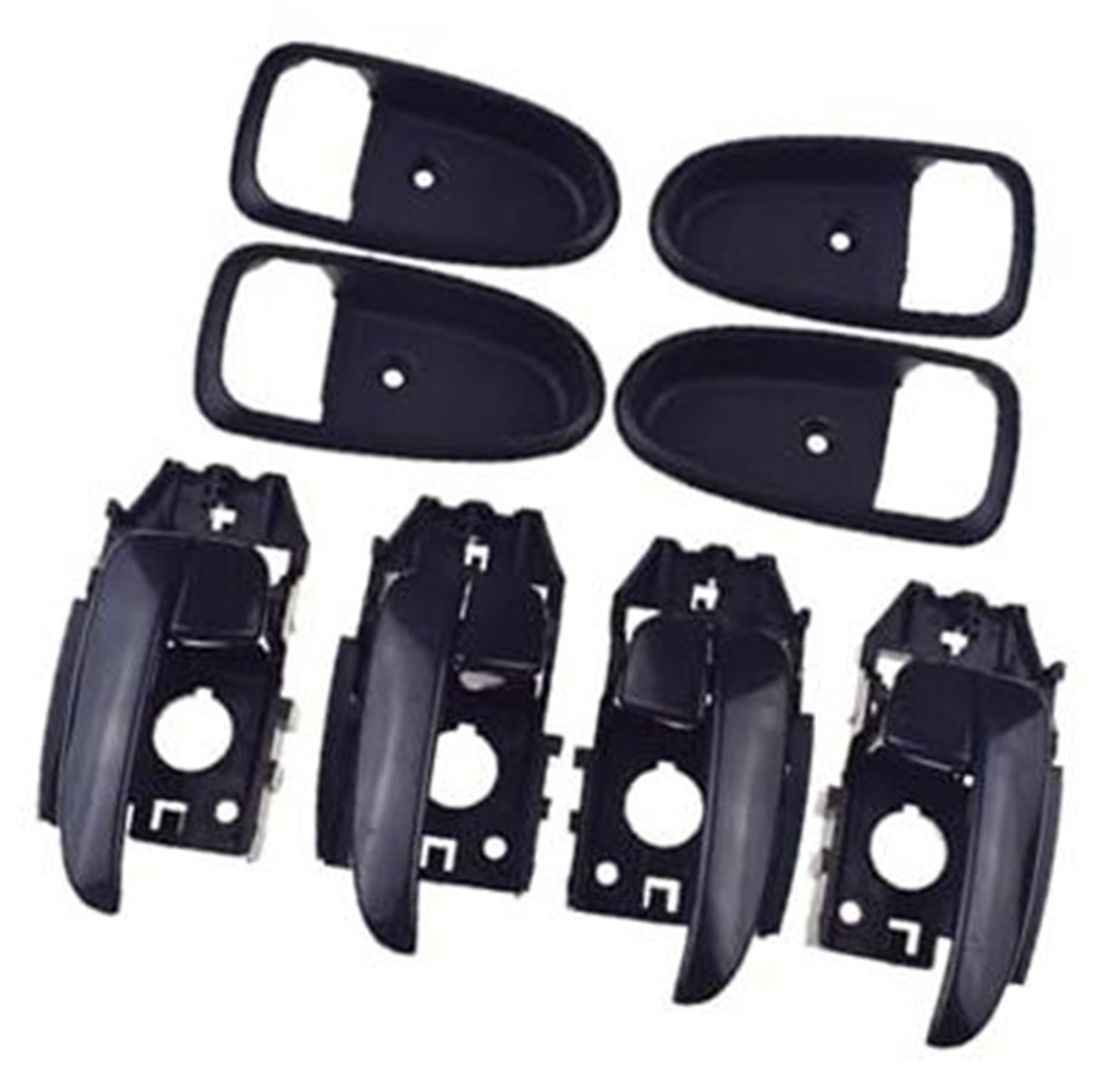 Autogriffabdeckung, BTFWM Auto-Innentürgriff/Abdeckung links/rechts, for Elantra, 2001–2006 826112D000 826212D000 826102D000 826202D000(BLACK Handle Cover 8pcs) von BTFWM