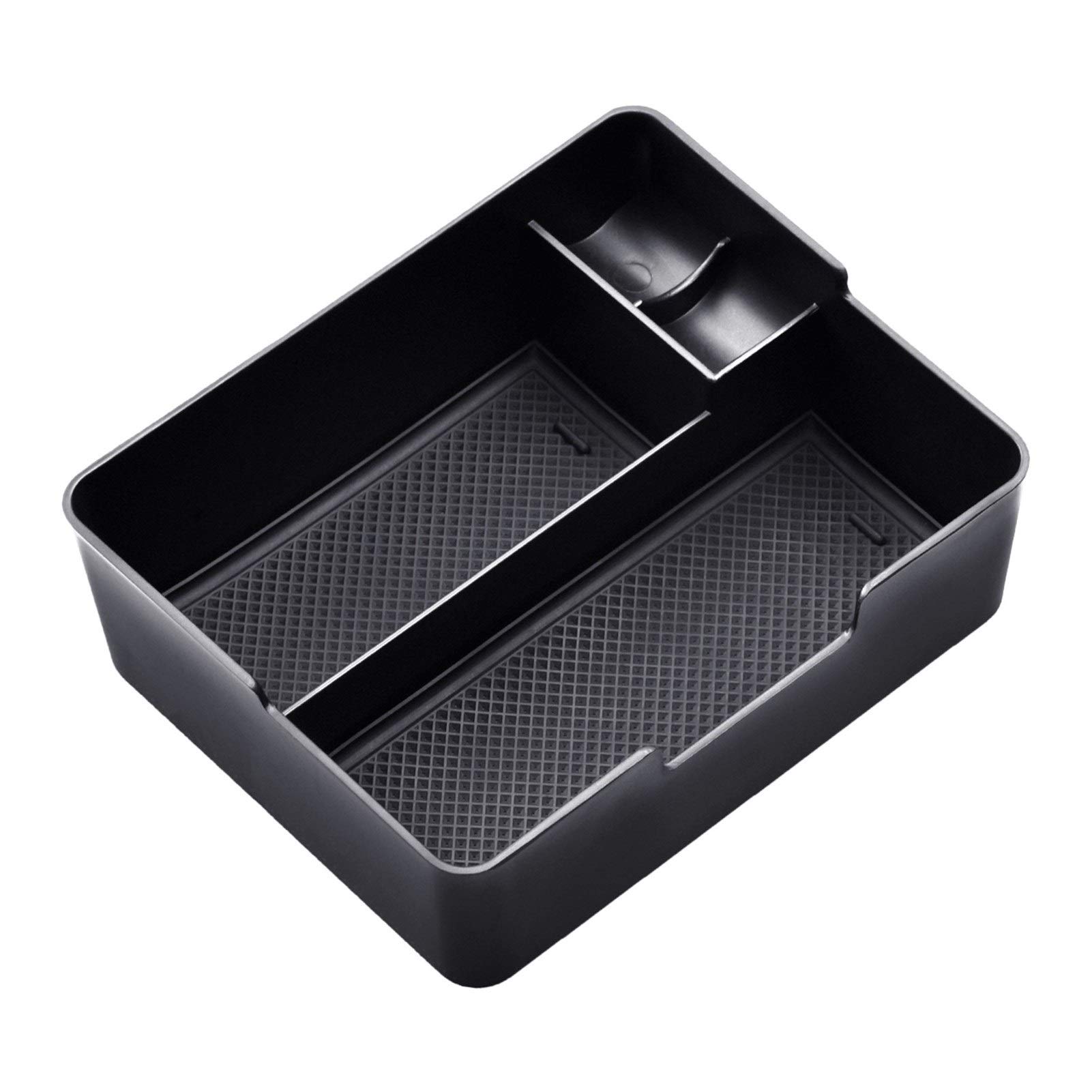BTFWM Aufbewahrungsbox for die Armlehne der Mittelkonsole im Auto, for Tesla, for Modell 3 2017 2018 2019, Aufbewahrungsbehälter, transparente versteckte Halterbox Autokonsolen-Organizer(Central Armre von BTFWM