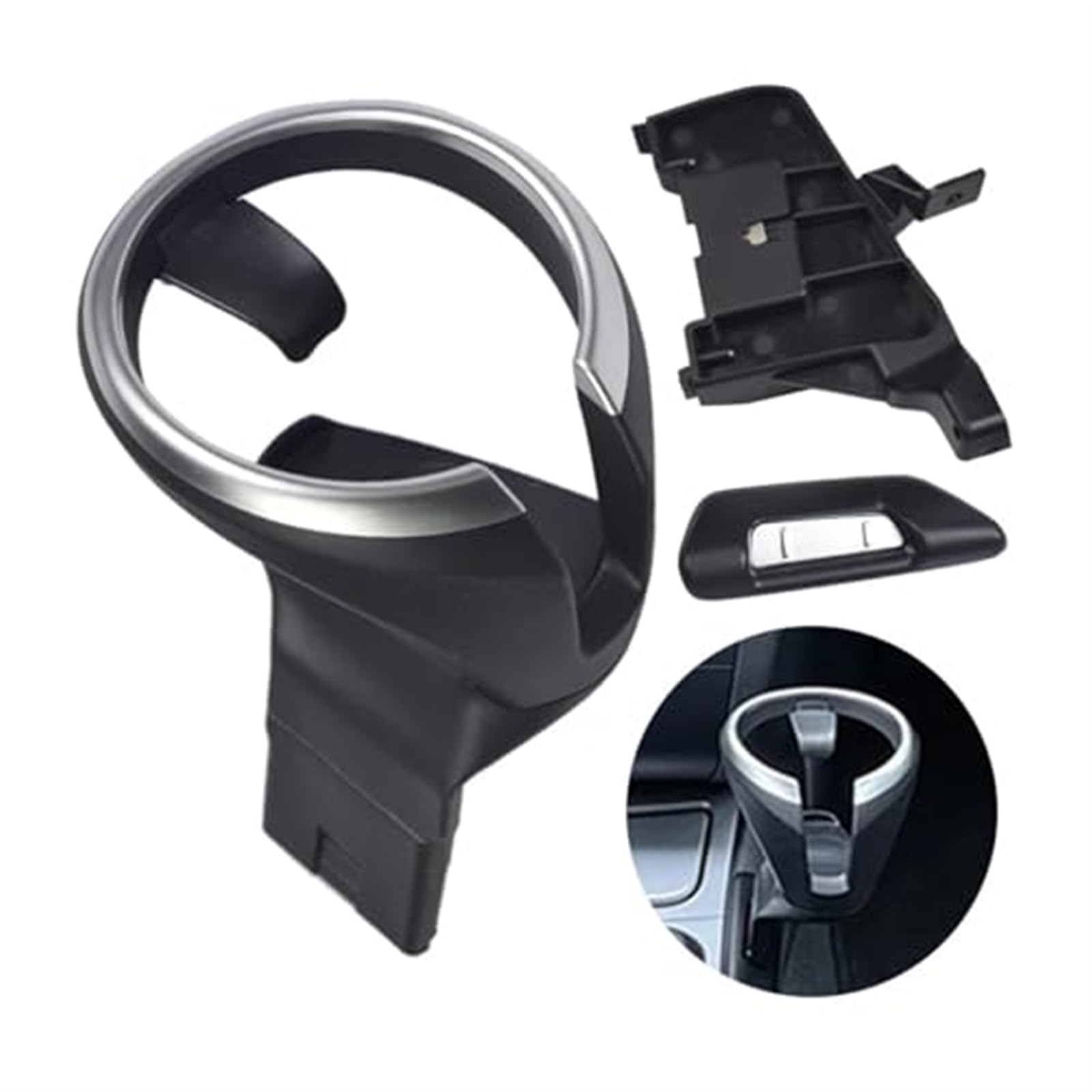 Fahrzeugbecherhalter, BTFWM EIN Set Getränkehalter for die Mittelkonsole im Auto, for, 128I 135I 2008–2013 X1 E82 E84 E88, Autozubehör, Getränkehalter for das Auto(1 Set) von BTFWM