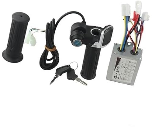 Reparatur von Scooter-Controllern, BTFWM Drehzahlregler-Set for Elektromotoren, Gasgriff mit Bürstenregler, for unterschiedliche Motorspezifikationen, Zubehör for Elektroroller (48 V, 1000 W)(BLACK 36 von BTFWM