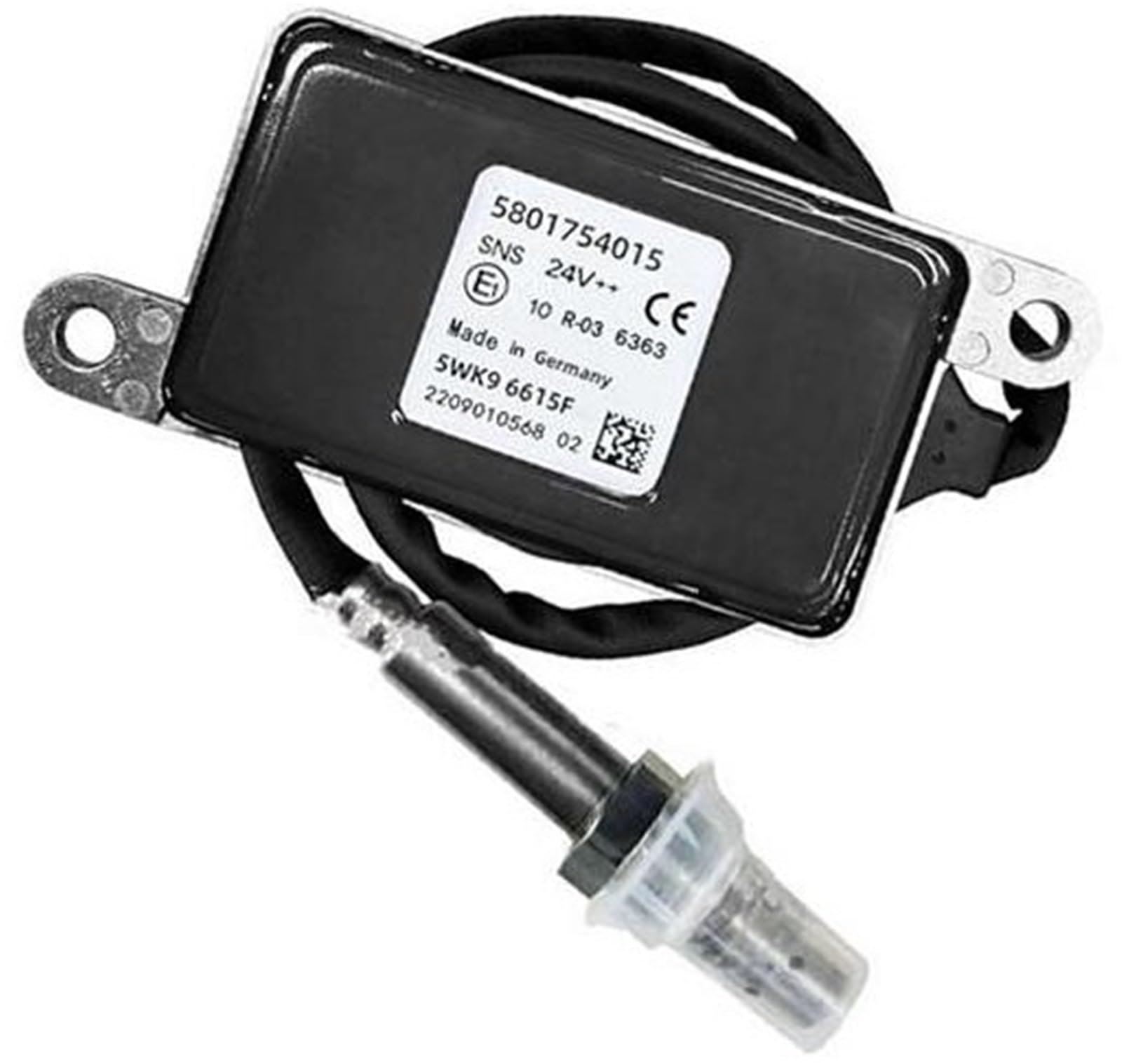 Sauerstoffsensor-Werkzeugsätze, BTFWM 5801754015 5WK9 6615 5WK96615F 24V Stickstoff-Sauerstoff-Sensor, for IVECO, LKW-Teil-Stickoxid-Sensor(BLACK 5WK96615F) von BTFWM