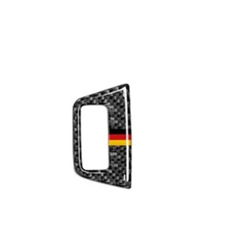 Abdeckung Zentralen Bedienfelds Für Q7 2008-2015 Innentür Armlehne Knopfrahmen Autozubehör Carbon Fiber CD Panel Windows Control Gear Panel Trim Mittelkonsole Panel(Trunk Button 3) von BTHMGBAE