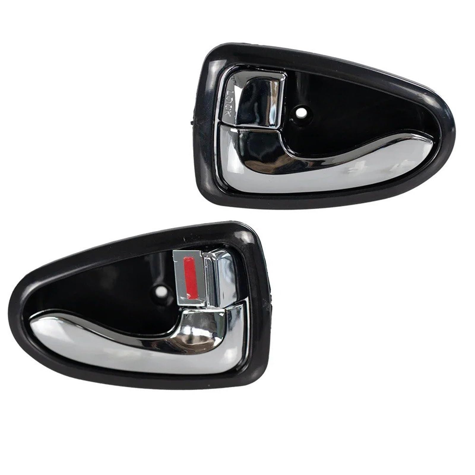 Auto Innentürgriffe Für Hyundai Für Accent Für Verna 2000-2006 Auto Innentürgriff Schwarz Chrom Innentürgriff 8262025000 Innen Türgriff Auto(1 Pair Chrome) von BTHMGBAE