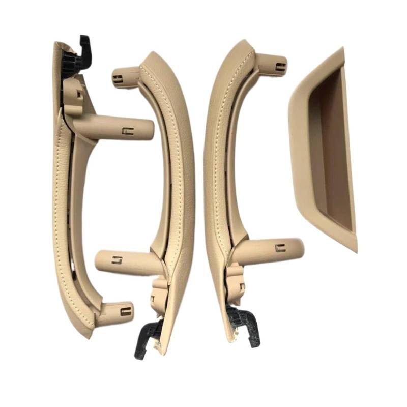 Auto Innentürgriffe Für X3 Für X4 Für F25 Für F26 2010-2016 Links Rechts Fahrer Auto Innen Tür Pull Griff Leder Abdeckung Set Ersatz Innen Türgriff Auto(RHD Set Beige) von BTHMGBAE