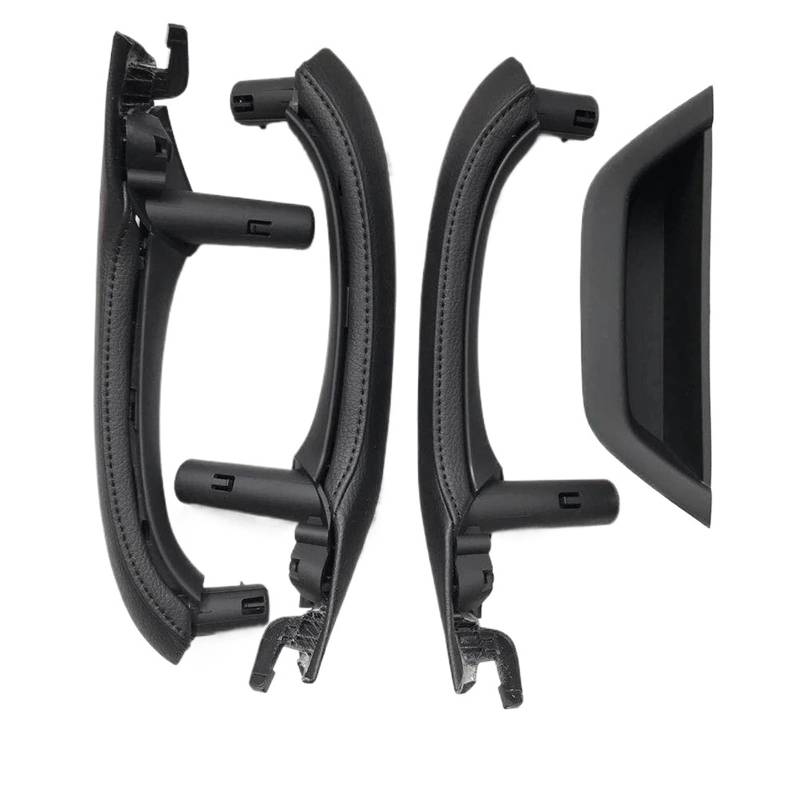 Auto Innentürgriffe Für X3 Für X4 Für F25 Für F26 2010-2016 Links Rechts Fahrer Auto Innen Tür Pull Griff Leder Abdeckung Set Ersatz Innen Türgriff Auto(RHD Set Black) von BTHMGBAE