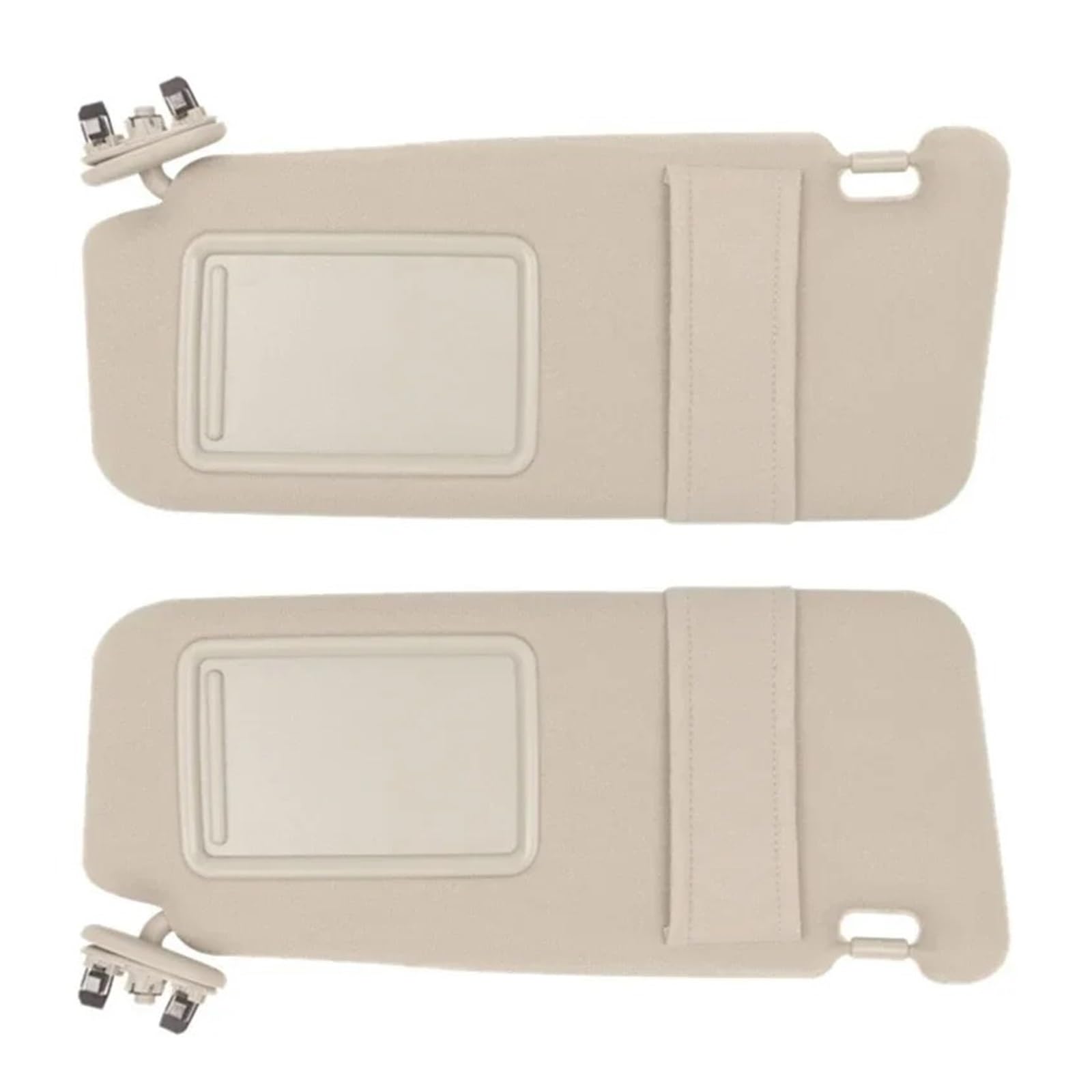 Auto-Sonnenblende Für Toyota Für Camry 2007 2008 2009 2010 2011 Auto Windschutzscheibe Sonnenblende Schatten Schild Sonnenschirm Abdeckung Mit Make-Up Spiegel Auto Innen Sonnenblende(1Pair Beige) von BTHMGBAE