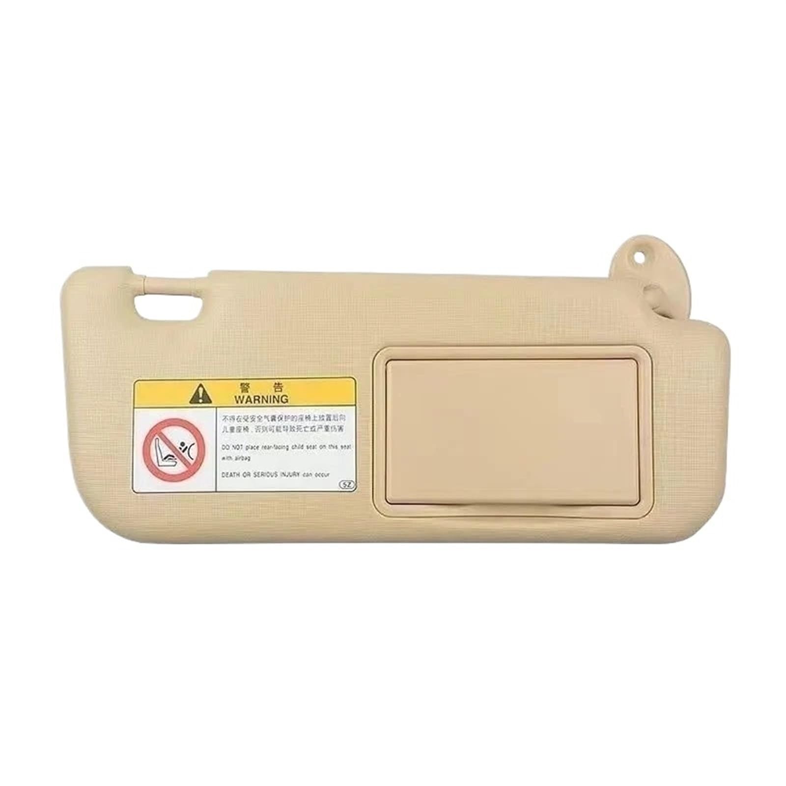 Auto-Sonnenblende Für Toyota Für Corolla E160 E170 2014-2017 Auto Vorne Links Rechts Sonnenblende Panel Sonnenblende Mit Make-Up Spiegel Ersatz Auto Innen Sonnenblende(Beige Right) von BTHMGBAE