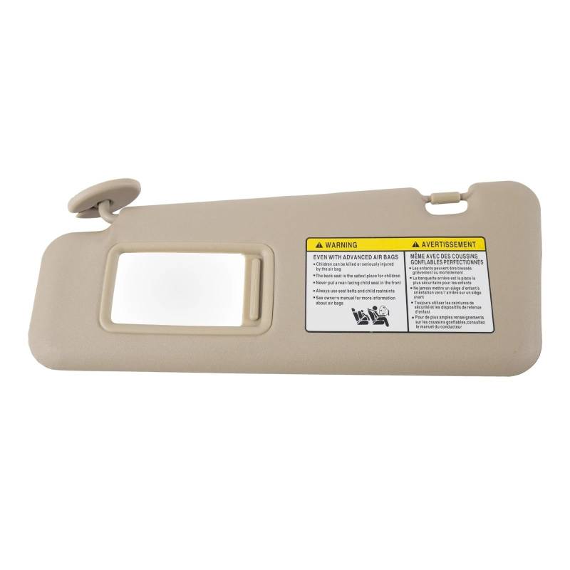 Auto-Sonnenblende Für Toyota Für Highlander 2008-2013 Auto Sonnenblende Mit Kosmetik Spiegel Abdeckung Platte Für Blockieren Von Sonnenlicht 74320-48500-B0 Auto Innen Sonnenblende(Beige Left Side) von BTHMGBAE