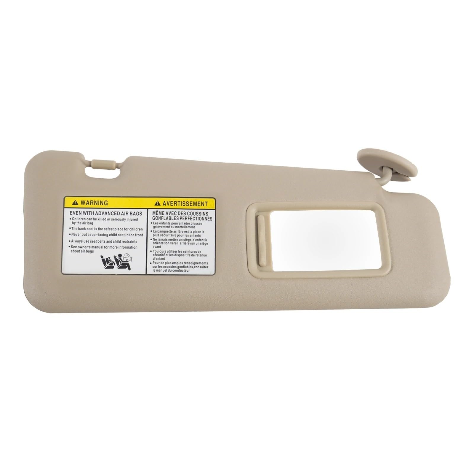 Auto-Sonnenblende Für Toyota Für Highlander 2008-2013 Auto Sonnenblende Mit Kosmetik Spiegel Abdeckung Platte Für Blockieren Von Sonnenlicht 74320-48500-B0 Auto Innen Sonnenblende(Beige Right Side) von BTHMGBAE