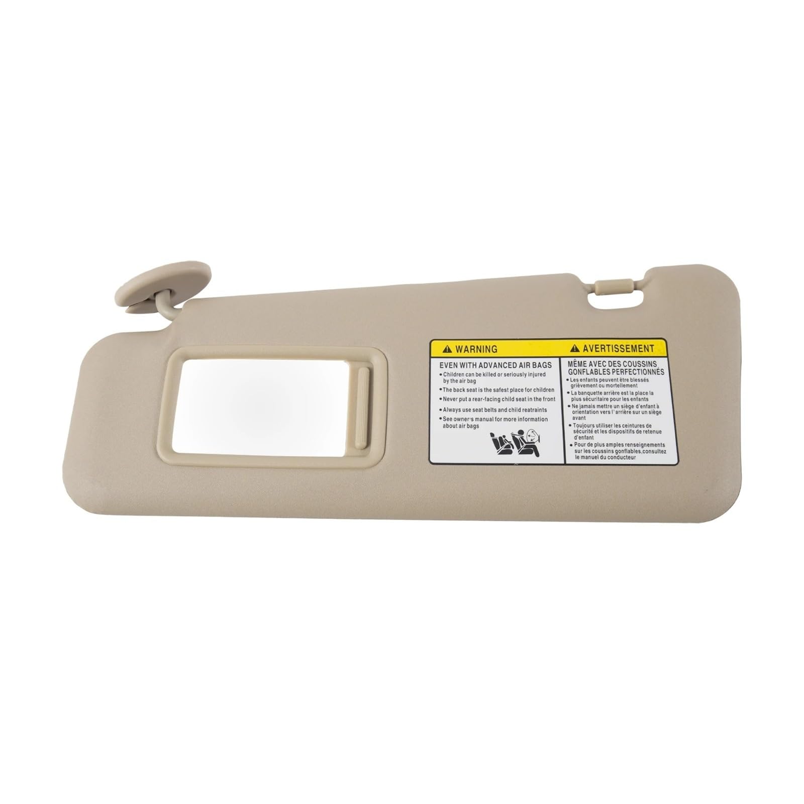 Auto-Sonnenblende Für Toyota Für Highlander 2008-2013 Auto-Sonnenblende Mit Kosmetikspiegel-Abdeckplatte Die Sonnenlicht Blockiert 74320-48500-B0 Auto Innen Sonnenblende(Beige Left Side) von BTHMGBAE