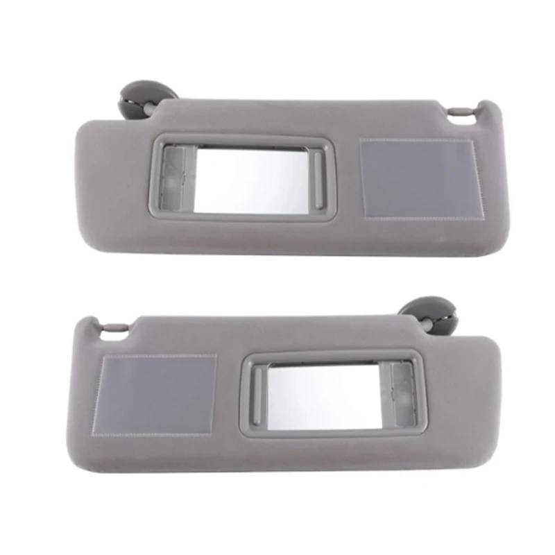 Auto-Sonnenblende Für Toyota Für Land Für Cruiser J12 2002-2009 1 Stück Auto Seite Sonnenblende Sonnenblende Assy UV Blockieren Ersatz 74310-6A020 Auto Innen Sonnenblende(A Pair-Gray) von BTHMGBAE