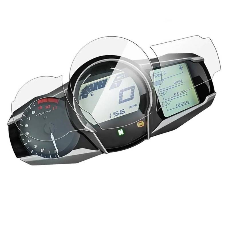 Für FJR1300 Für FJR 1300 2013-2021 2022 Motorrad Scratch Cluster Bildschirm Dashboard Schutz Instrument Film Motorrad Displayschutzfolie(2 PCS) von BTHMGBAE