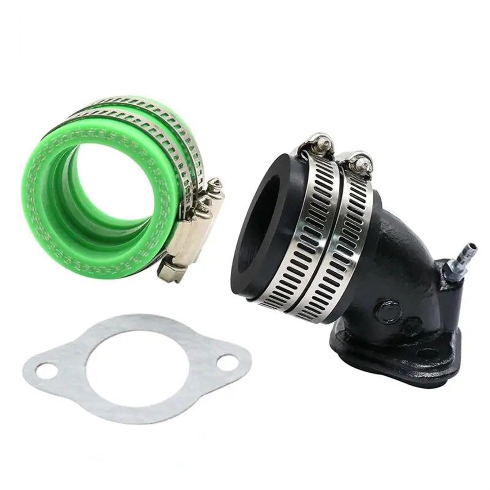 Für JOG100 Für RSZ100 Für PE27 PE30 Für CVK24 26 Für CVK30 Motorrad Kraftstoffversorgung Vergaser Verteiler Ansaugrohradapter Motorrad Vergaser(Green 1) von BTHMGBAE