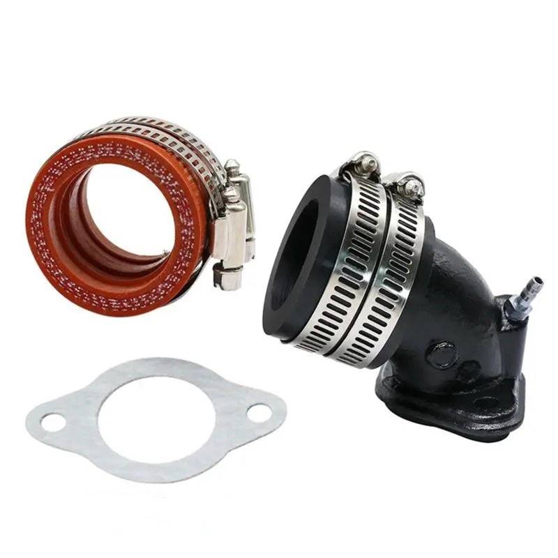 Für JOG100 Für RSZ100 Für PE27 PE30 Für CVK24 26 Für CVK30 Motorrad Kraftstoffversorgung Vergaser Verteiler Ansaugrohradapter Motorrad Vergaser(Orange 1) von BTHMGBAE