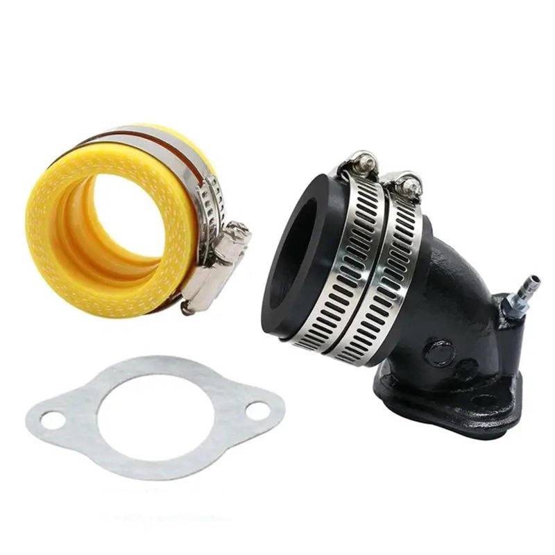 Für JOG100 Für RSZ100 Für PE27 PE30 Für CVK24 26 Für CVK30 Motorrad Kraftstoffversorgung Vergaser Verteiler Ansaugrohradapter Motorrad Vergaser(Yellow 1) von BTHMGBAE