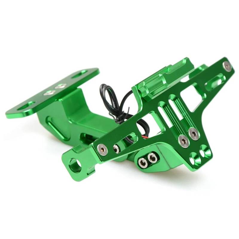 Für Kawasaki ER6N ER6F ER-6N ER-6F Motorrad Kennzeichen Halterung Kennzeichen Halter Rahmen Nummer Motorrad Kennzeichenträger(Green) von BTHMGBAE