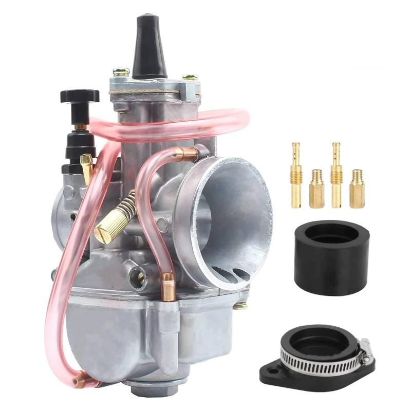 Für Mikuni Für Koso Für PWK 21 24 26 28 30 32 34mm Motorrad Vergaser Power Injection Racing ATV Universal Vergaser Motorrad Vergaser(32 and Size B) von BTHMGBAE