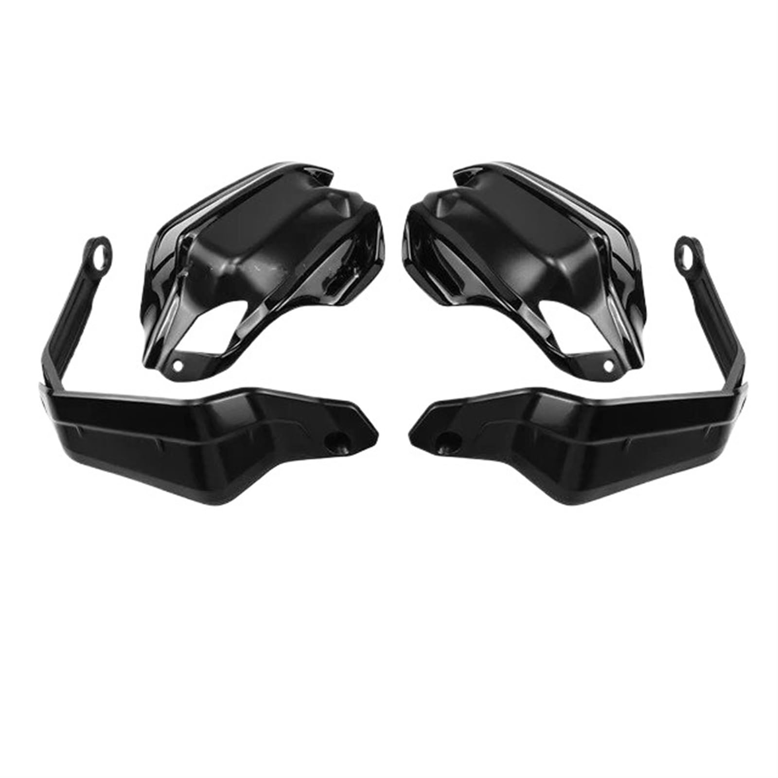 Motorrad Handschützer Für Transalp XL 750 XL750 2023-2024 Motorrad Handprotektor Extensions Zubehör Handschutz Deflektoren Windschutzscheibe Stück Lenkerschützer Handschutz(Set A - Black Black) von BTHMGBAE