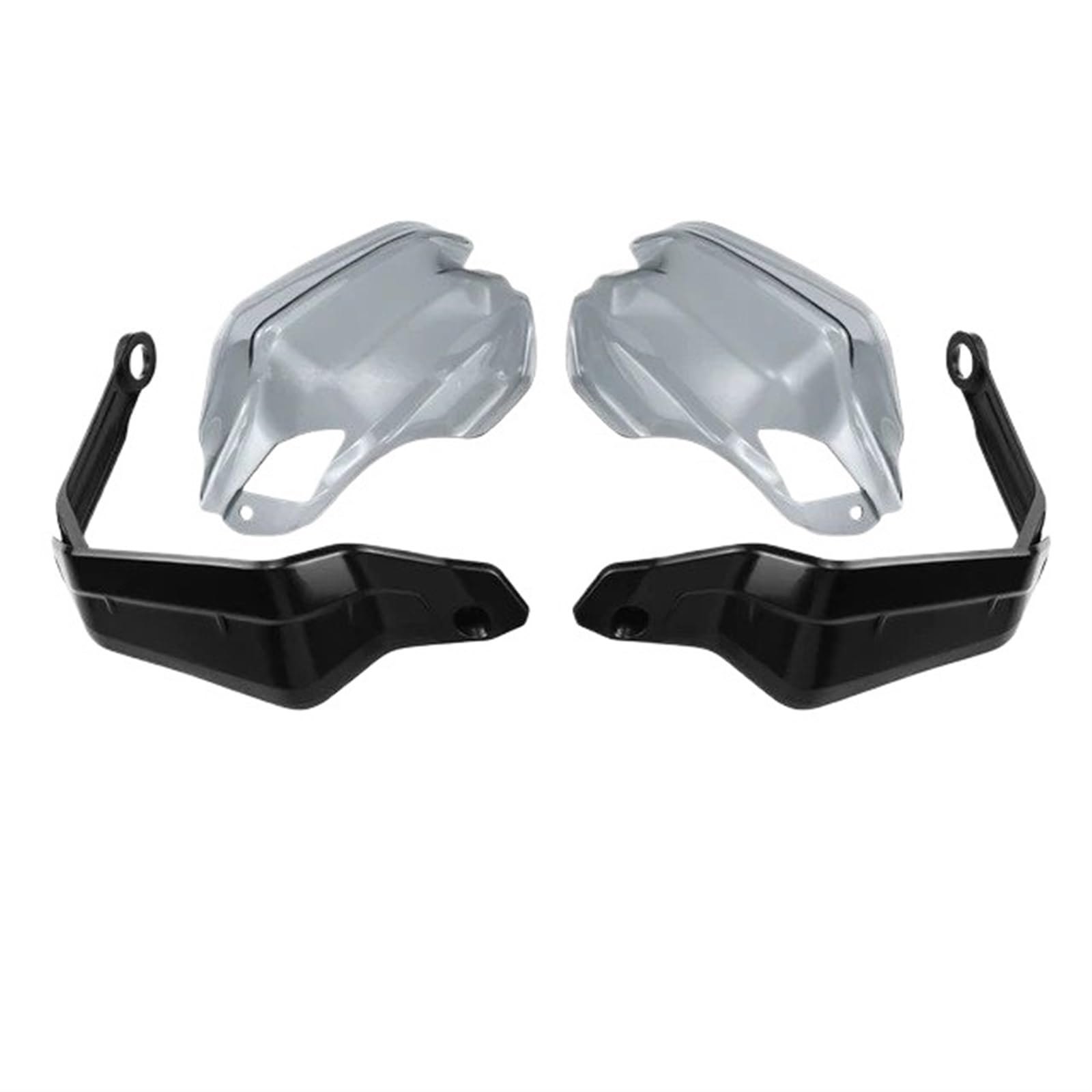 Motorrad Handschützer Für Transalp XL 750 XL750 2023-2024 Motorrad Handprotektor Extensions Zubehör Handschutz Deflektoren Windschutzscheibe Stück Lenkerschützer Handschutz(Set A - Black Grey) von BTHMGBAE