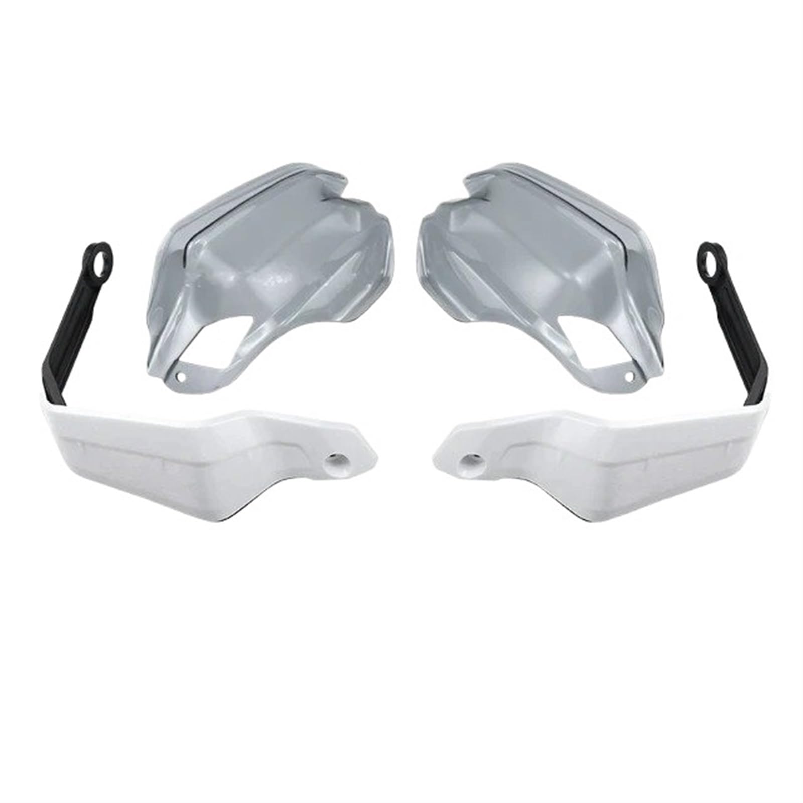 Motorrad Handschützer Für Transalp XL 750 XL750 2023-2024 Motorrad Handprotektor Extensions Zubehör Handschutz Deflektoren Windschutzscheibe Stück Lenkerschützer Handschutz(Set A - White Grey) von BTHMGBAE