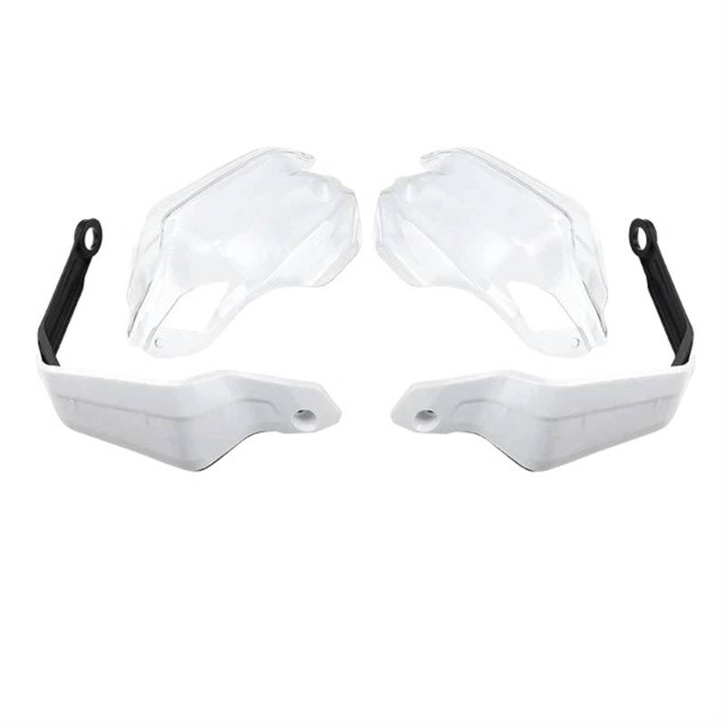 Motorrad Handschützer Für Transalp XL 750 XL750 2023-2024 Motorrad Handprotektor Extensions Zubehör Handschutz Deflektoren Windschutzscheibe Stück Lenkerschützer Handschutz(Set A - White TP) von BTHMGBAE