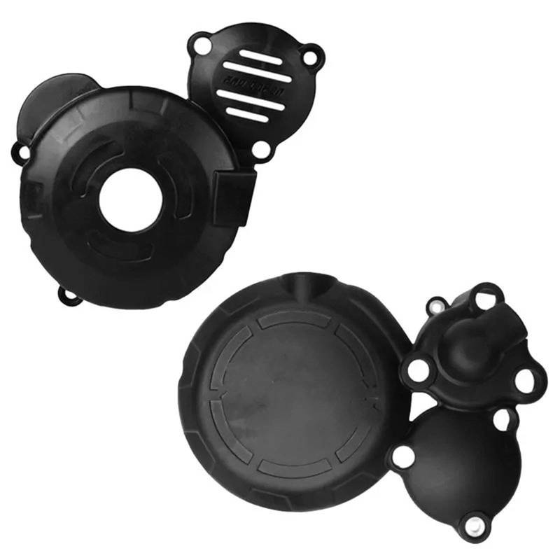 Motorrad Motordeckel Für CBS300 Für KEWS AJ1 Für NB300 Für CBS300 Motorradmotor Magnetmotor Schutzkupplung Kurbelgehäuse Kettenrad Zünddeckel Motor Abdeckung(Black 2 Kit) von BTHMGBAE