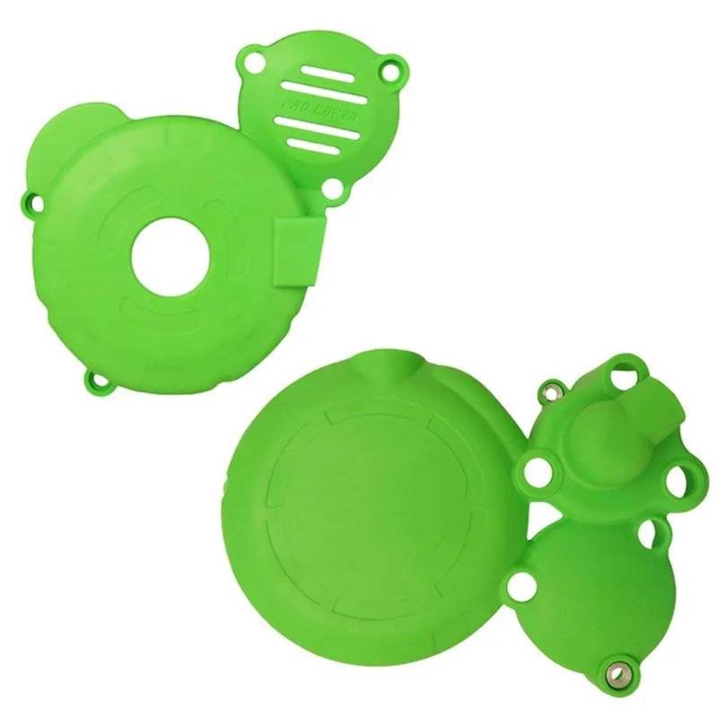 Motorrad Motordeckel Für CBS300 Für KEWS AJ1 Für NB300 Für CBS300 Motorradmotor Magnetmotor Schutzkupplung Kurbelgehäuse Kettenrad Zünddeckel Motor Abdeckung(Green 2 Kit) von BTHMGBAE