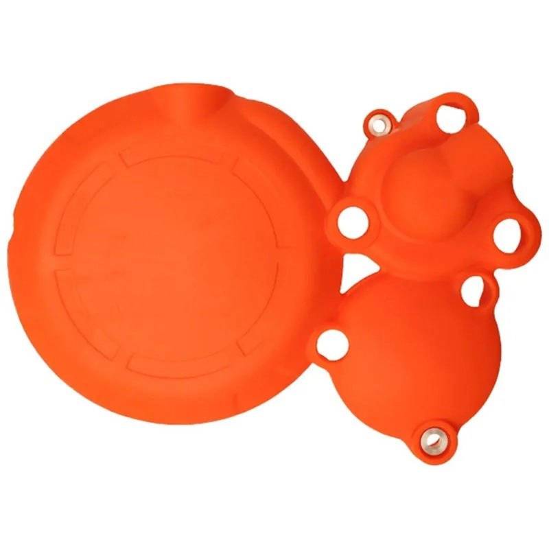 Motorrad Motordeckel Für CBS300 Für KEWS AJ1 Für NB300 Für CBS300 Motorradmotor Magnetmotor Schutzkupplung Kurbelgehäuse Kettenrad Zünddeckel Motor Abdeckung(Orange Clutch Cover) von BTHMGBAE