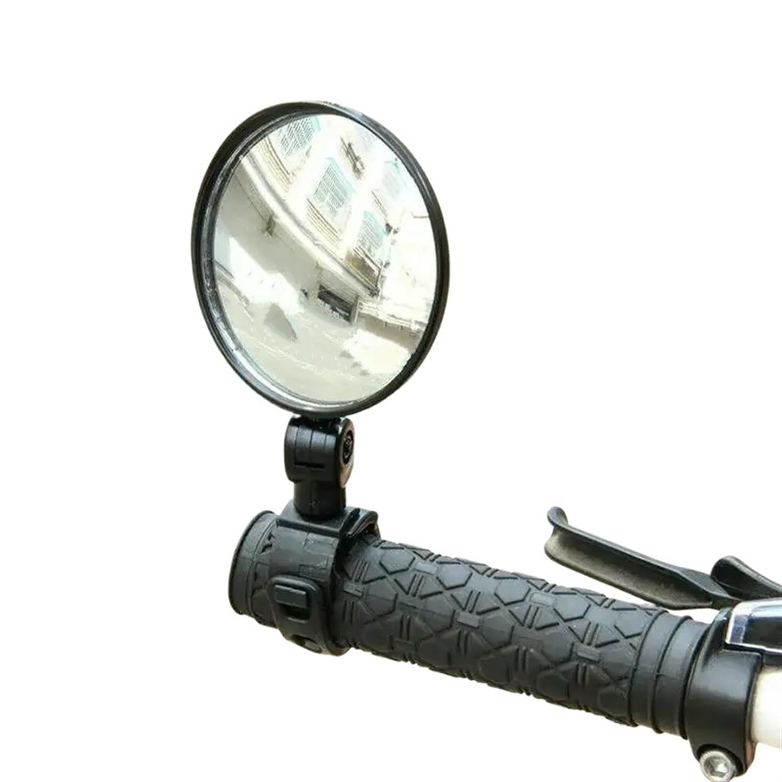 Motorrad Seitenspiegel Rückspiegel Universal Für Motorrad Lenker Montieren 360 Rotation Einstellbar Reiten Runde Ellipse Motorradspiegel Für Lenker(Black S) von BTHMGBAE