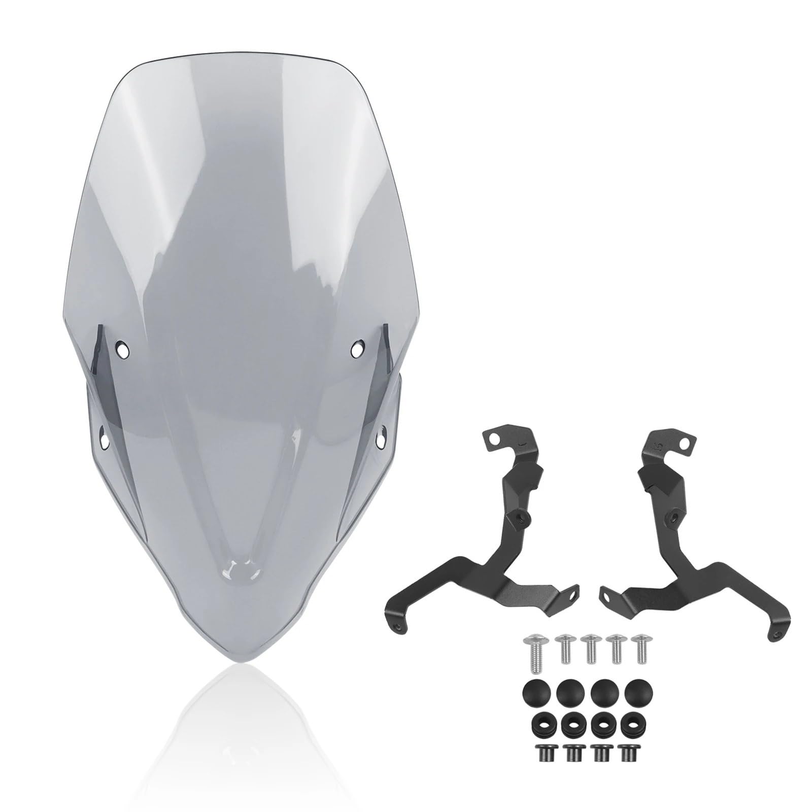 Motorrad Wind Luftabweiser Für CB750 Für Hornet 2023-2024 Motorrad Touring Windschutzscheibe Windschutz Windabweiser Viser Visier Transparent Windschild Spoiler(Dark Grey) von BTHMGBAE