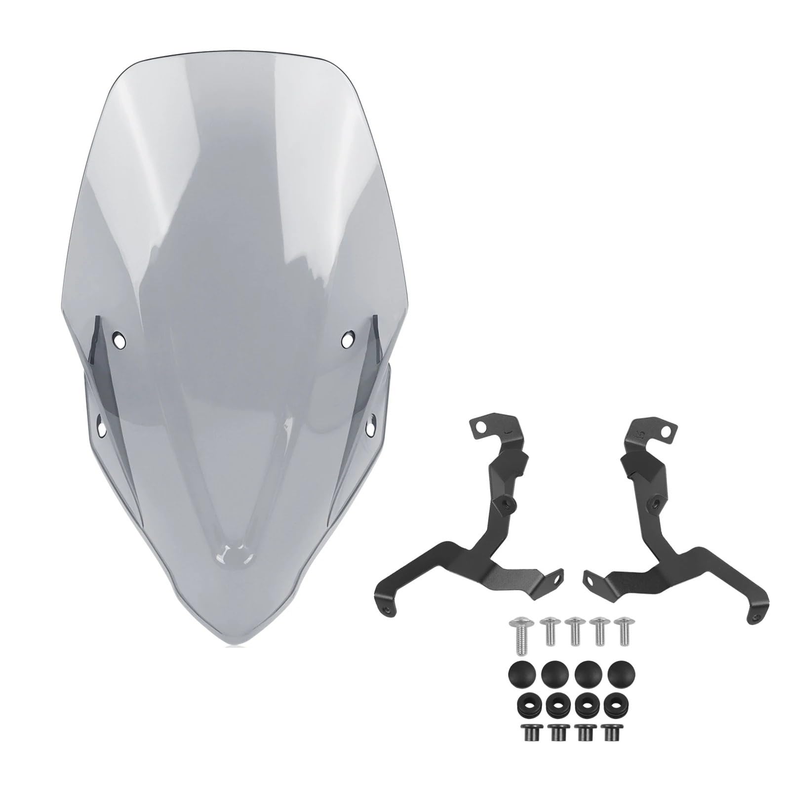 Motorrad Wind Luftabweiser Für CB750 Für Hornet 2023-2024 Motorrad Touring Windschutzscheibe Windschutz Windabweiser Viser Visier Transparent Windschild Spoiler(Dark Grey) von BTHMGBAE