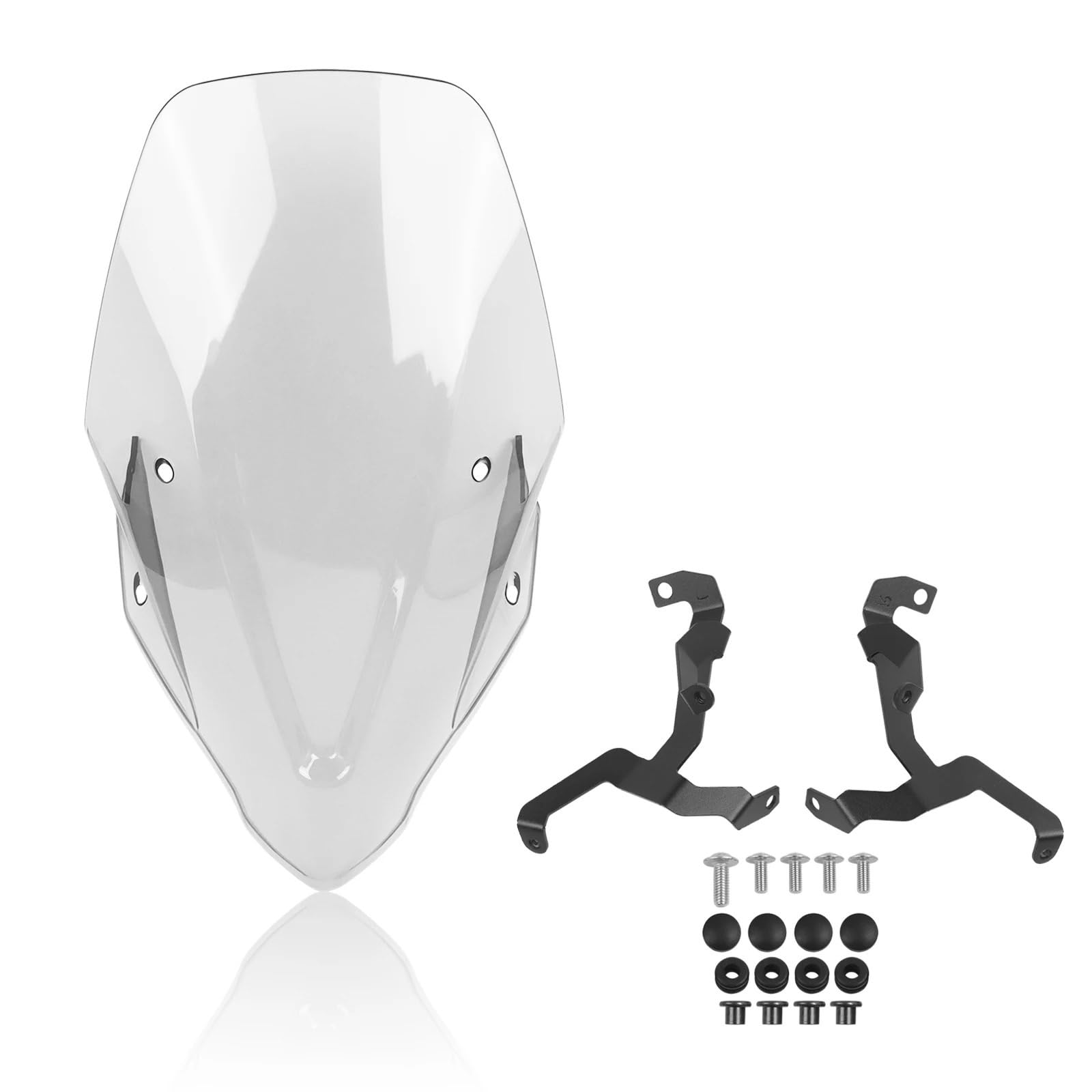 Motorrad Wind Luftabweiser Für CB750 Für Hornet 2023-2024 Motorrad Touring Windschutzscheibe Windschutz Windabweiser Viser Visier Transparent Windschild Spoiler(Transparent) von BTHMGBAE