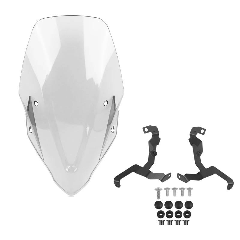 Motorrad Wind Luftabweiser Für CB750 Für Hornet 2023-2024 Motorrad Touring Windschutzscheibe Windschutz Windabweiser Viser Visier Transparent Windschild Spoiler(Transparent) von BTHMGBAE