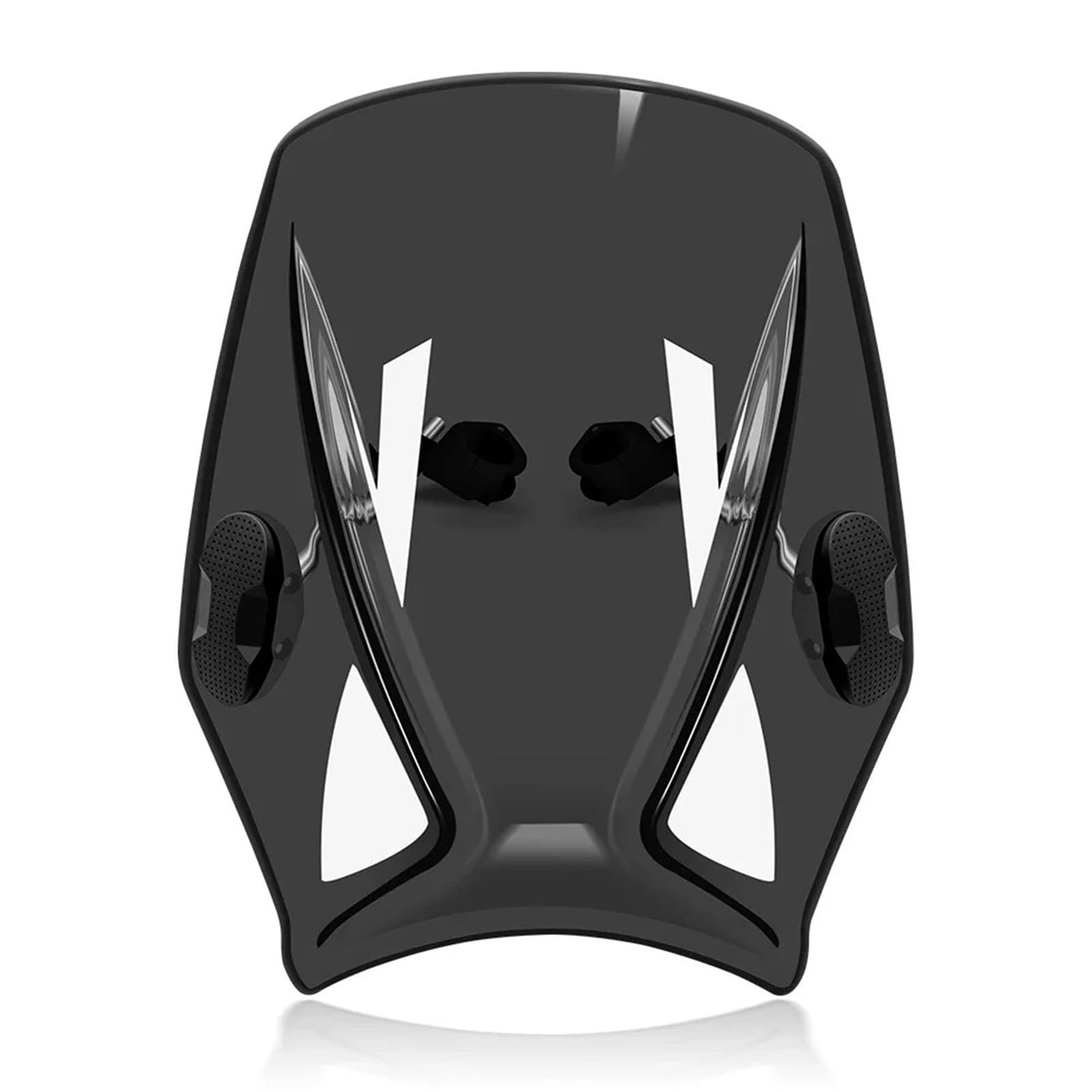 Motorrad Wind Luftabweiser Für CC110CC 110 2018-2022 Motorrad Windschutzscheibe Halterung Windschutzscheibe Abdeckung Schutz Windschild Spoiler(Black) von BTHMGBAE