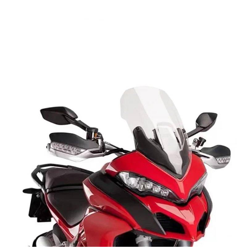 Motorrad Wind Luftabweiser Für CRF1100L Für ADV 2020-2021 Motorrad Windschutzscheibe Windschutzscheibe Windschild Spoiler(Transparent 520mm) von BTHMGBAE