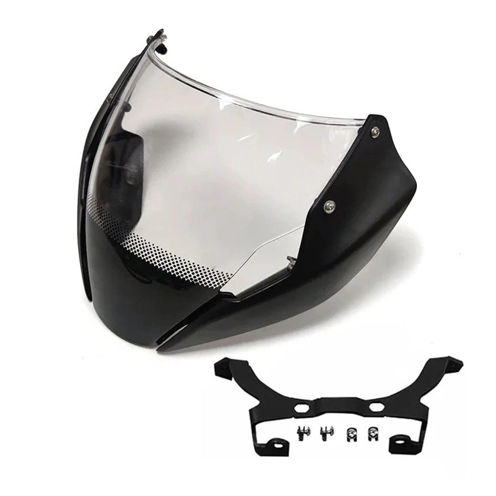 Motorrad Wind Luftabweiser Für Ducati Für Monster 797 821 1200S 2014-2016 Windschutzscheibe Rauchabweiser Mit Halterung Montage Schrauben Windschild Spoiler(Matte Black) von BTHMGBAE