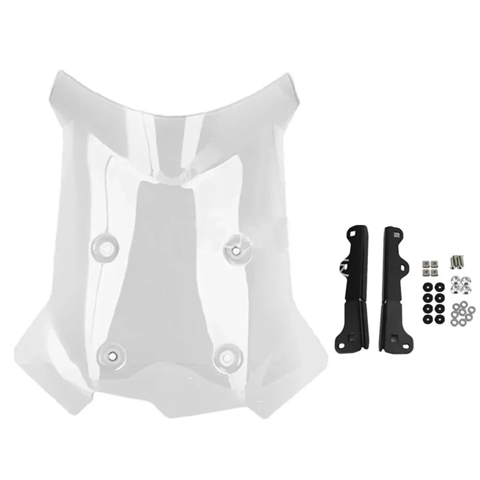 Motorrad Wind Luftabweiser Für F800GS 2024 Windschutzscheibe Windschutz Deflektor Mit Halterung Motorrad Zubehör Windschild Spoiler(Clear) von BTHMGBAE