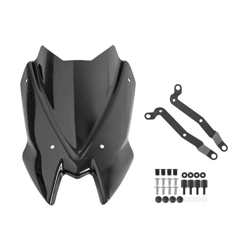 Motorrad Wind Luftabweiser Für Kawasaki Für Z650 2020-2024 Windschutz Windschutz Motorrad Sport Wind Bildschirm Schild Viser Visier Deflektor Windschild Spoiler(A.Smoke) von BTHMGBAE